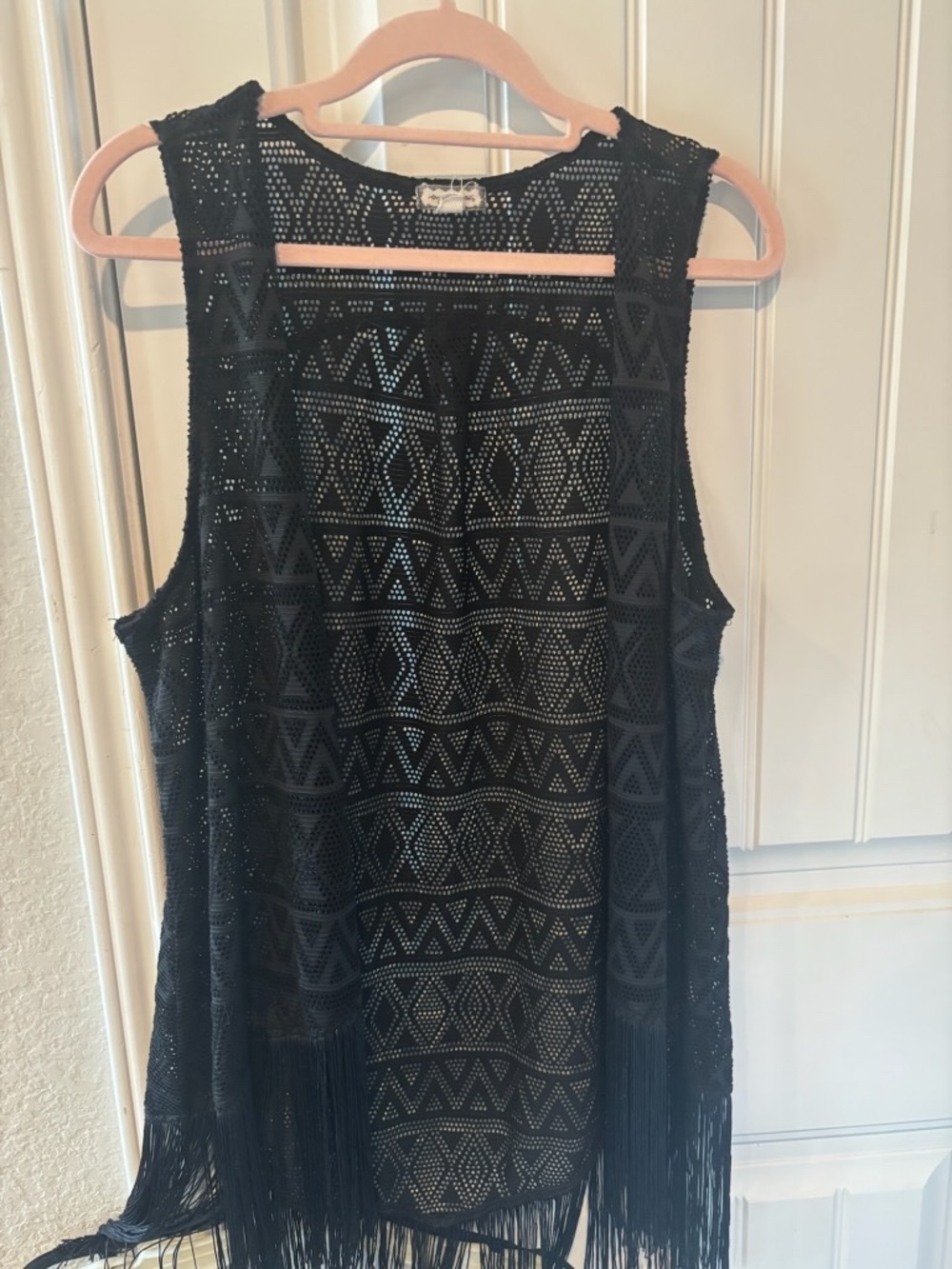 Sleeveless coverup/vest